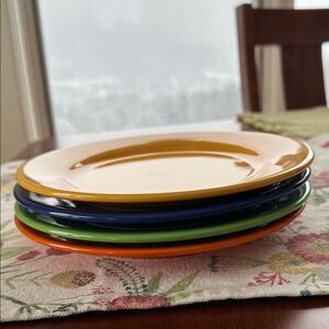 Waestersbach Colorful Ceramic Salad Plate Set